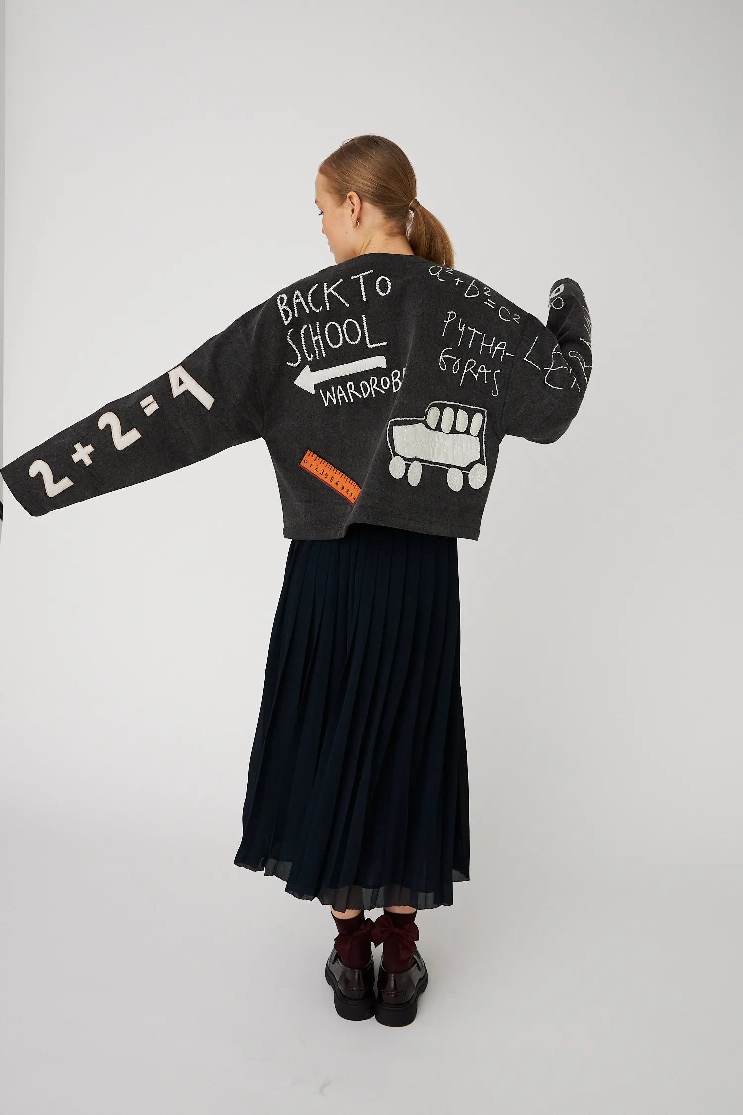 Stella Nova BACK TO SCHOOL Embroidered Jacket Jacket 993 Almost black