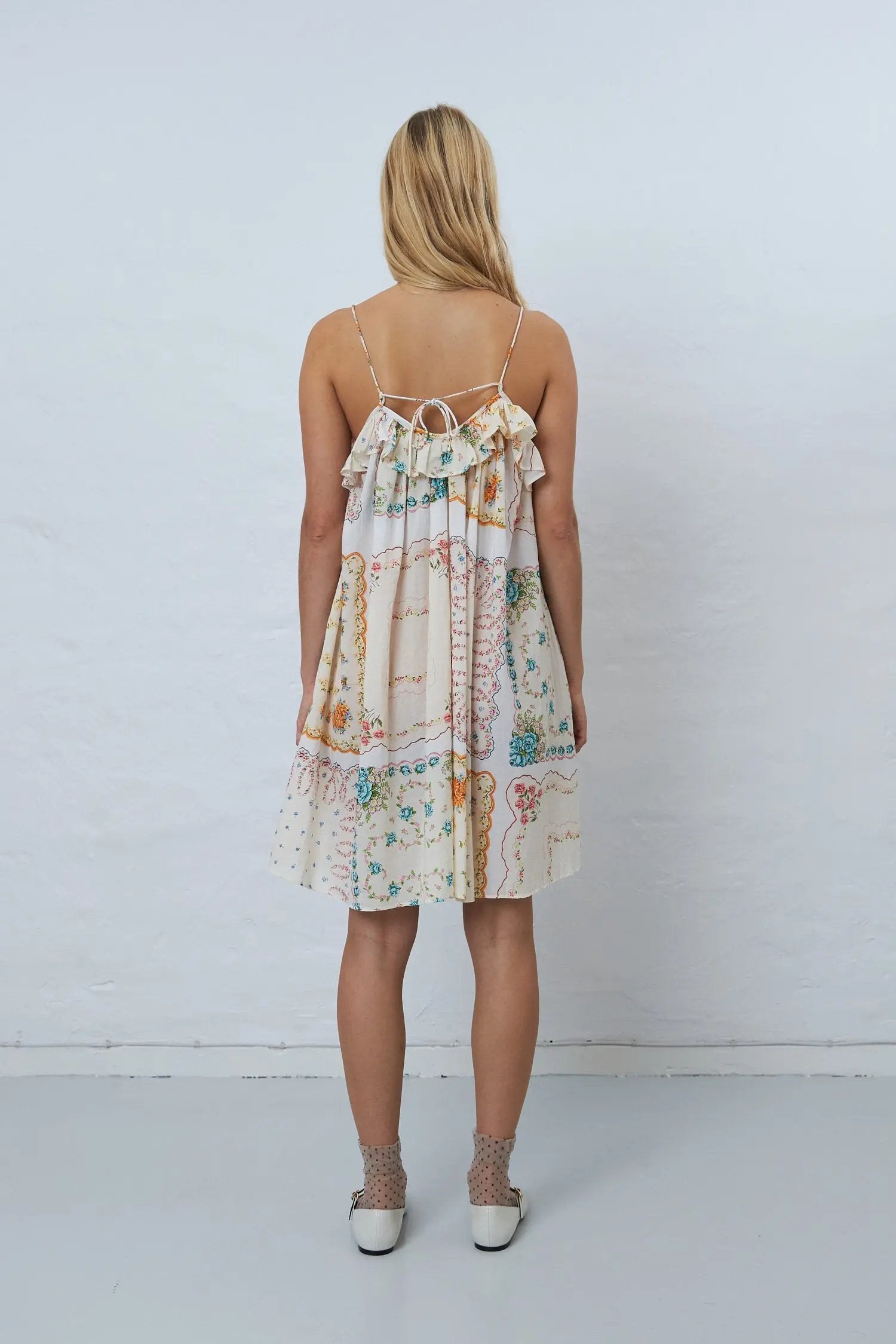 Stella Nova Cotton tissue printed mini dress Dress 043 Handkerchief Print