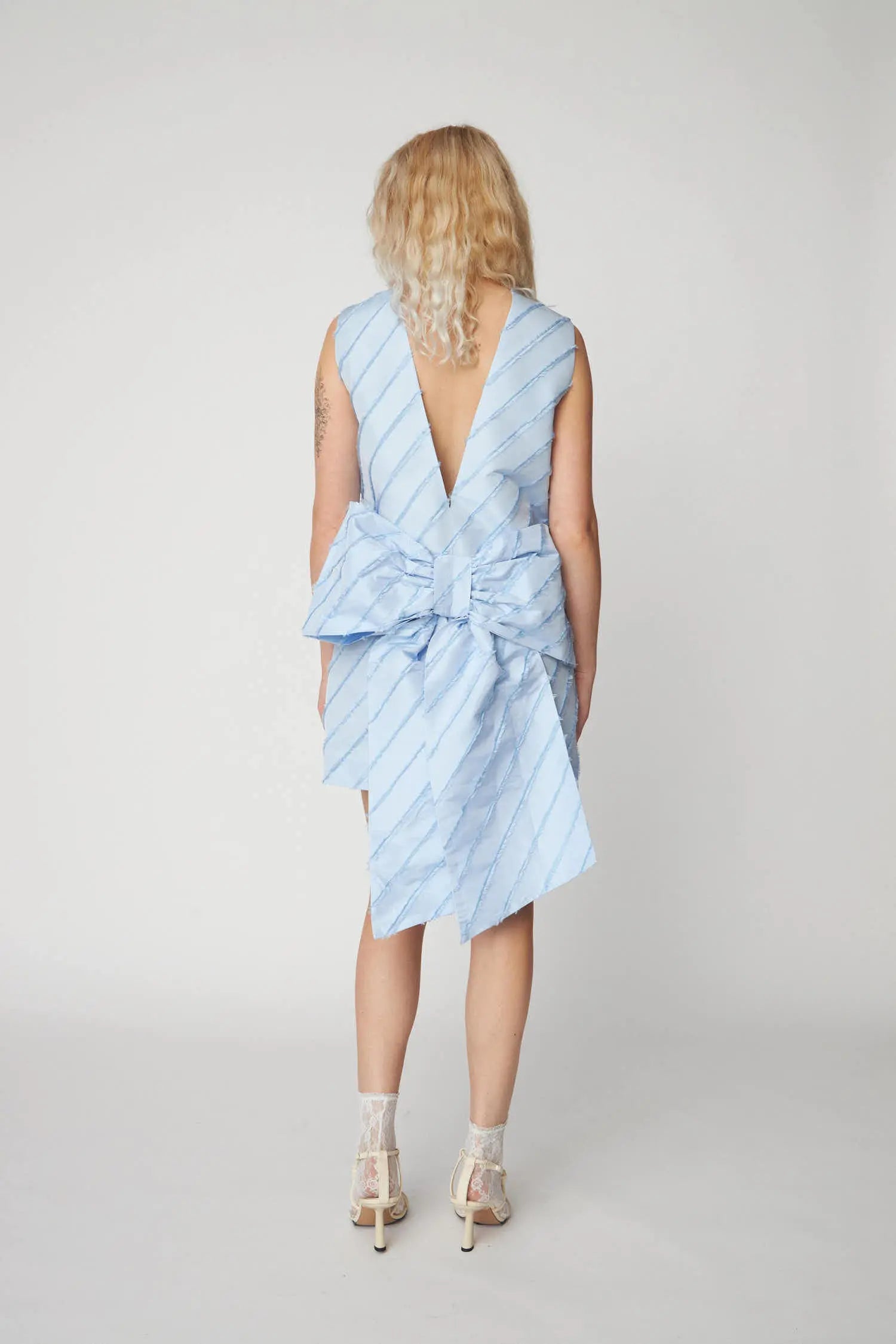 Stella Nova Mini Dress with Bow Detail Dress 159 Little Boy Blue