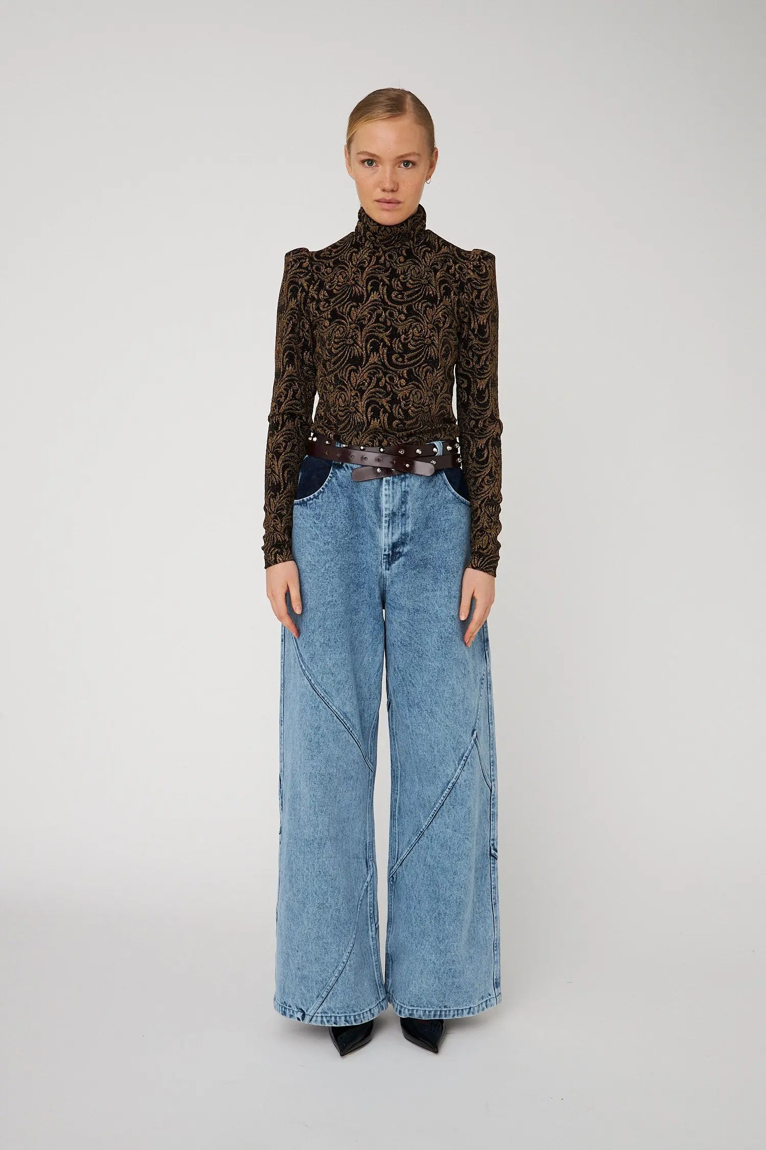 Stella Nova Sparkling Jersey Blouse Blouse 999 Black