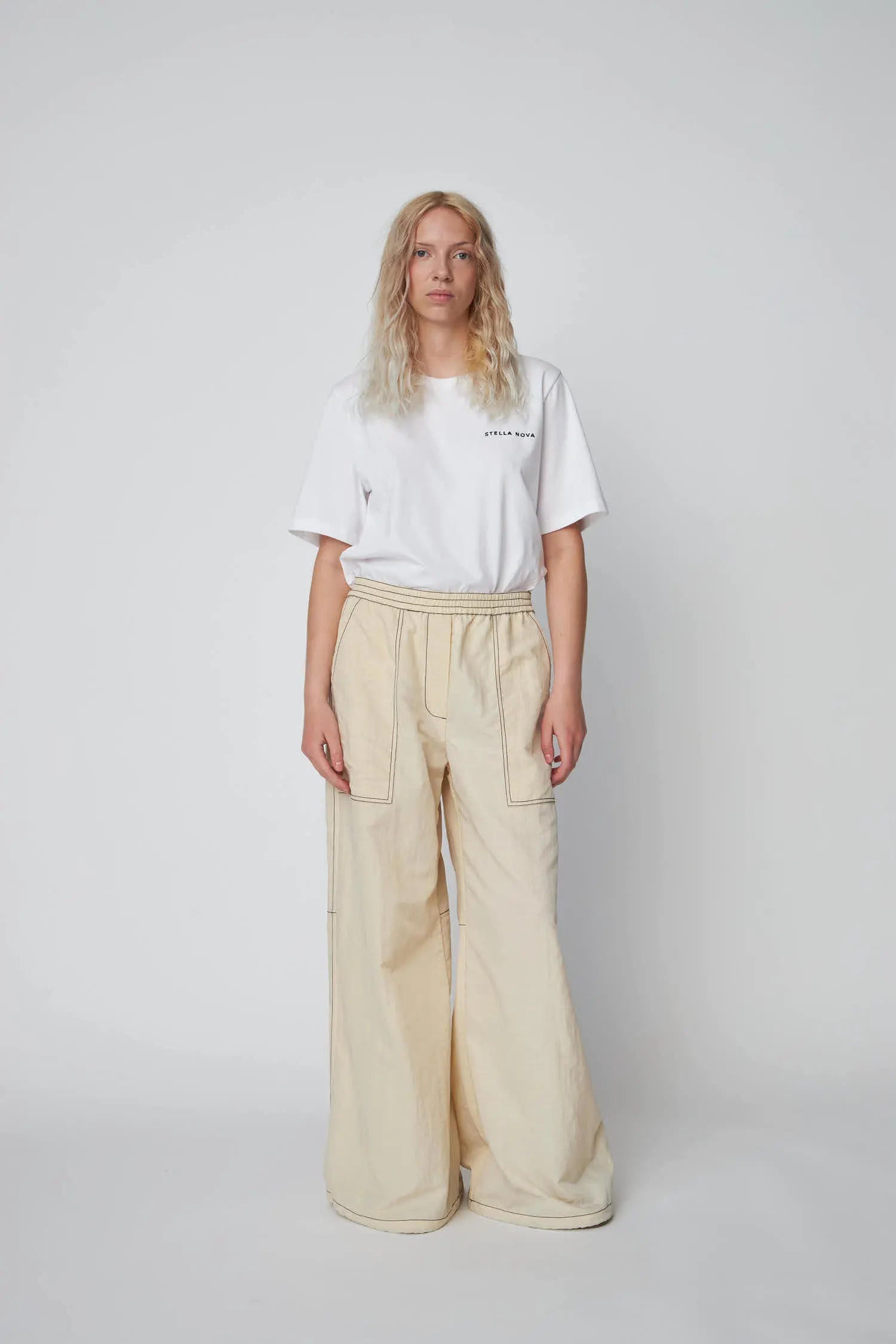 Stella Nova Workwear Oversized Pants Pants 019 Ecru