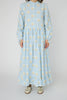 Big Dot Maxi Dress - Light Blue