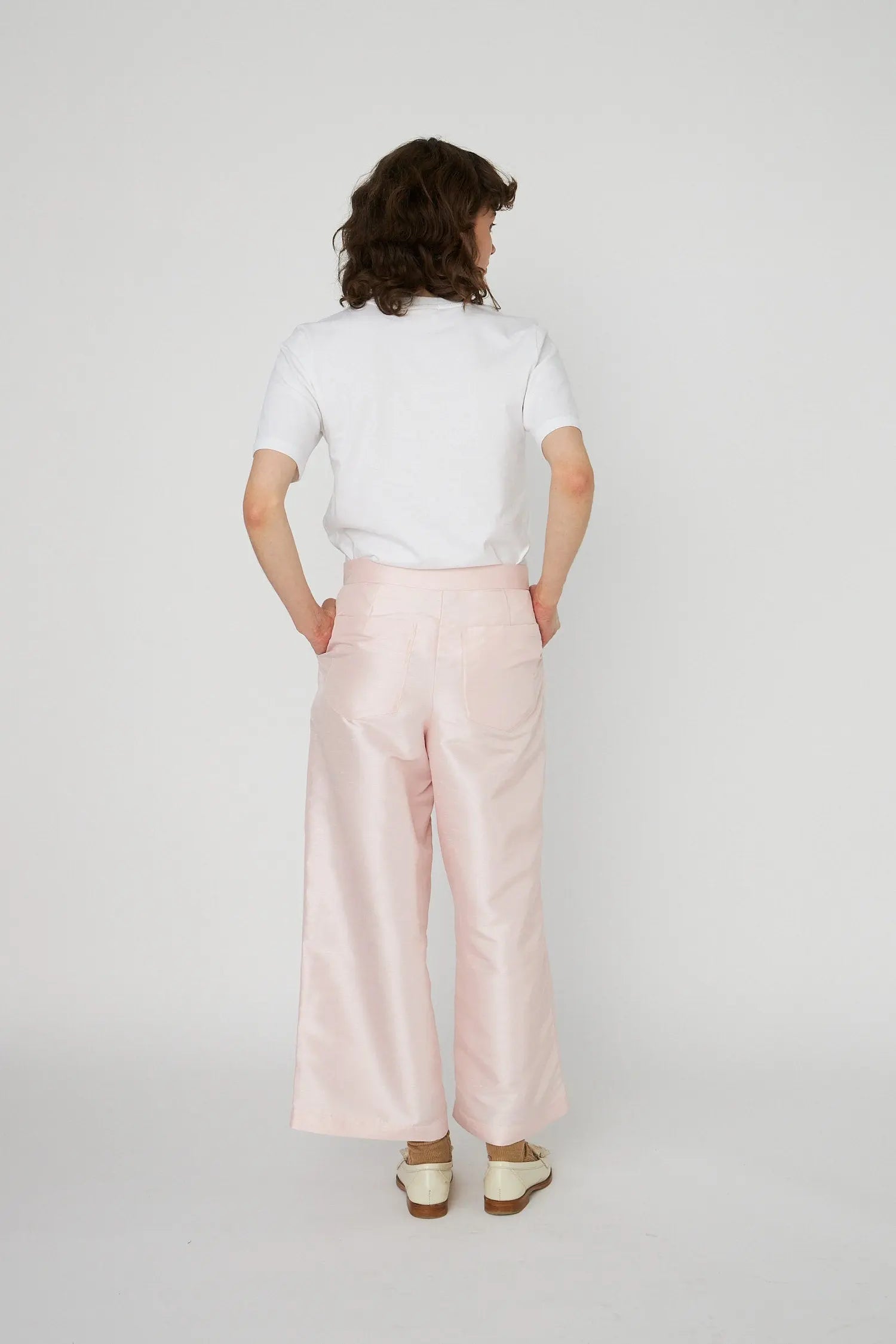 Stella Nova Cropped Low-Waist Pants Pants 558 Pale Pink