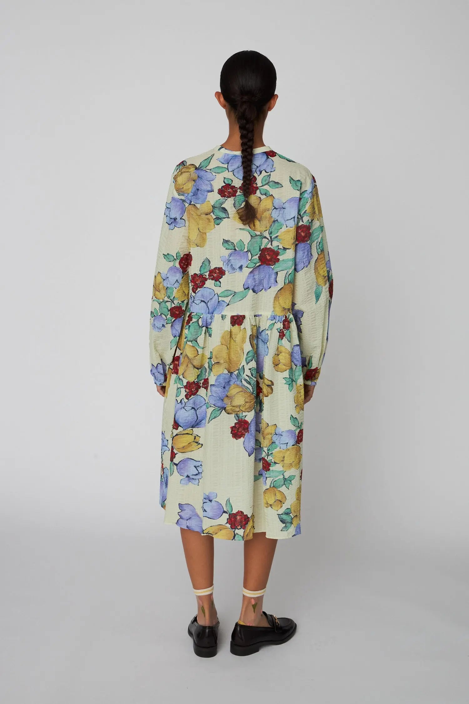 Stella Nova Flowered Cotton Loose Dress Dress 760 Wild Flowers