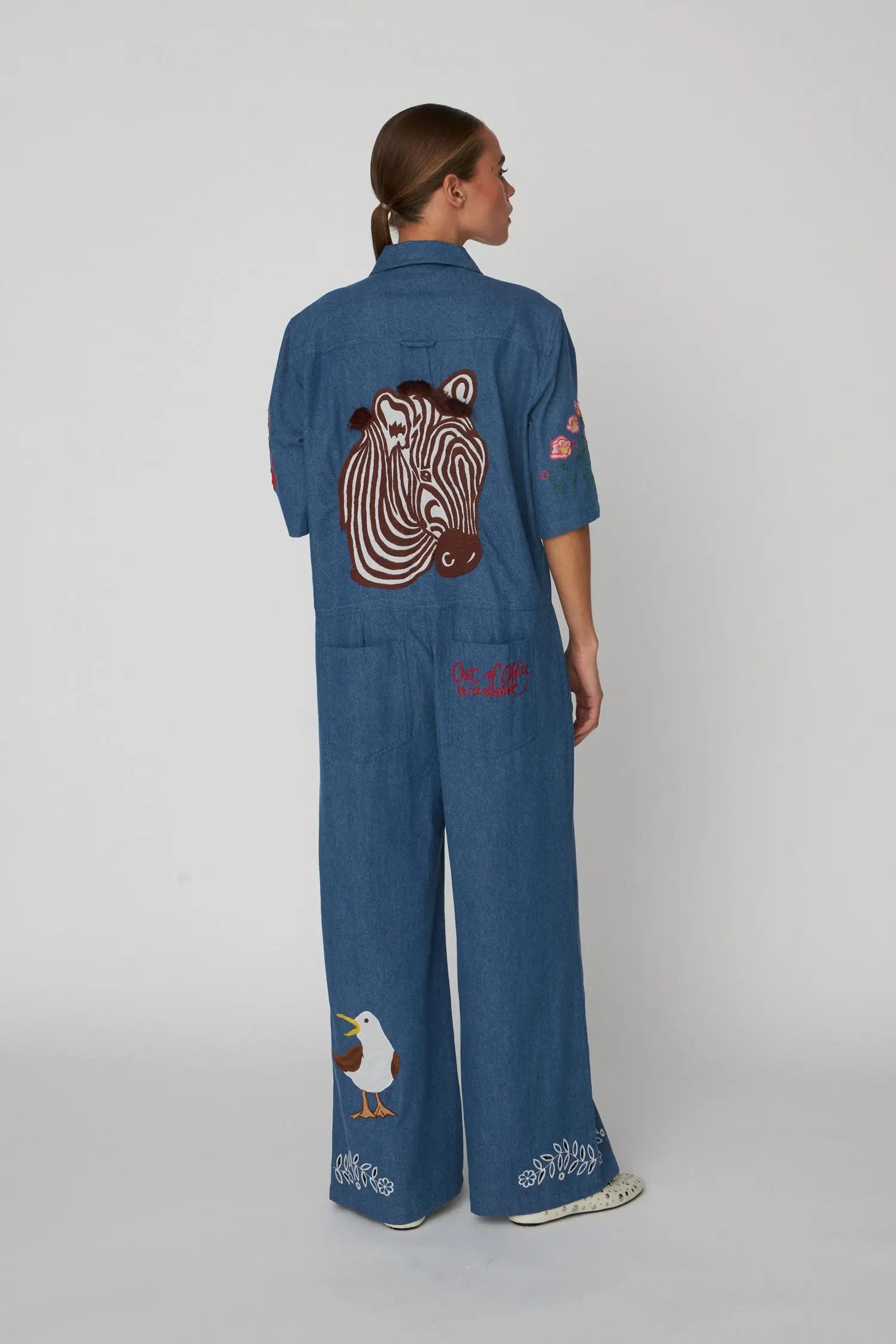 Stella Nova Out Of Office Embroidered Jumpsuit Jumpsuit 316 Summer Blue
