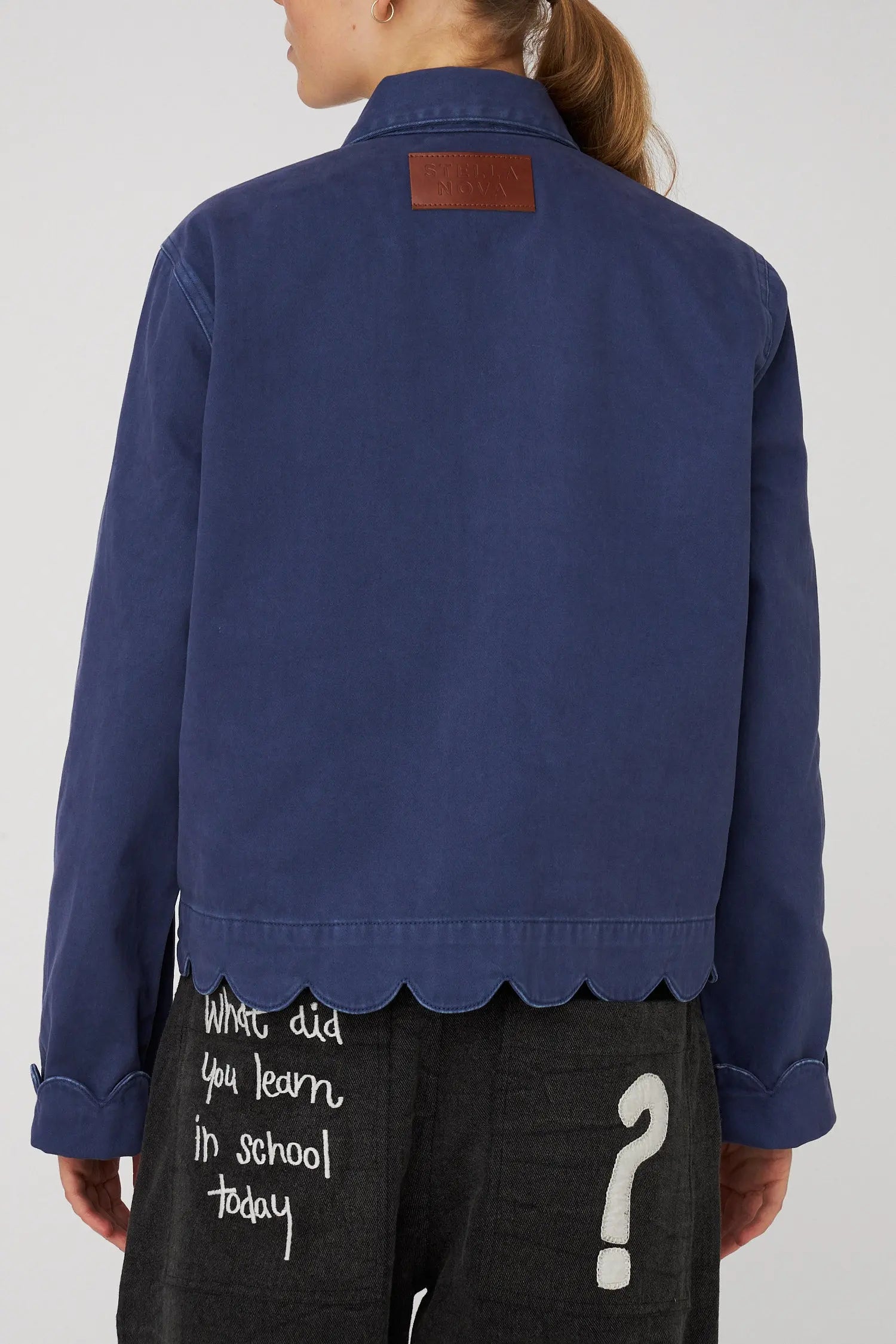 Stella Nova Shirt with Scallop Edge Shirt 307 Dust Blue