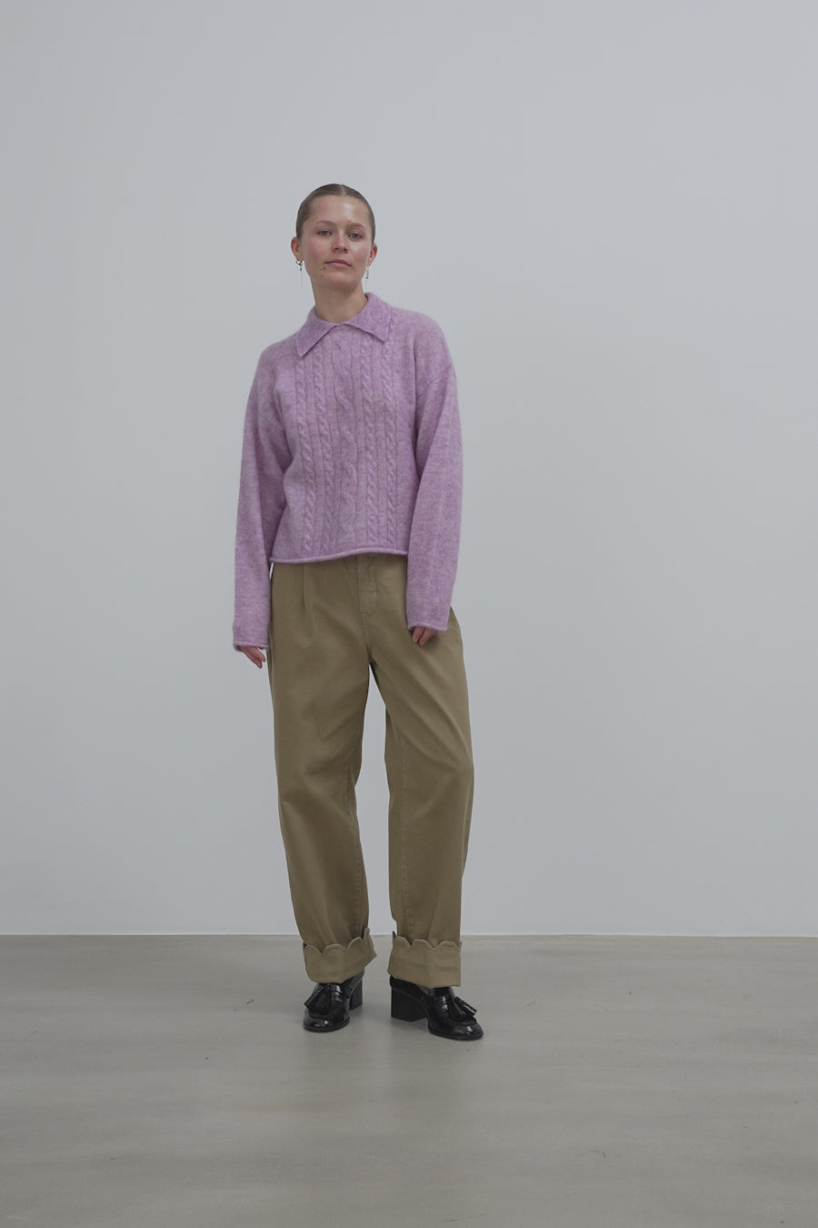 Stella Nova Polo Wool Sweater Sweater 532 Violet