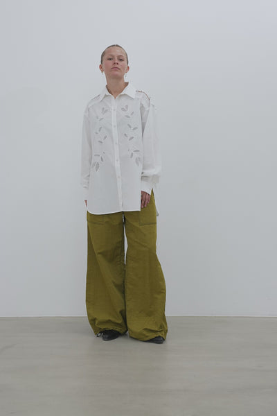 Stella Nova Embroidery Anglaise Oversized Shirt Shirt 010 Off white