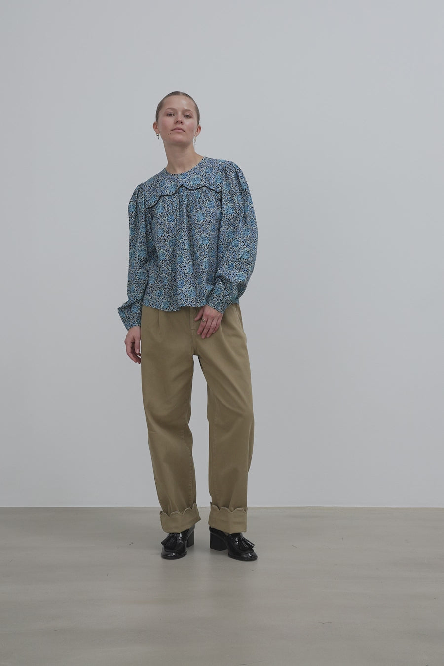 Stella Nova All-Over Printed Blouse Blouse 423 Blue Flowers